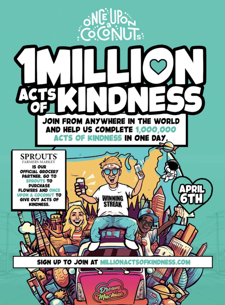 Join the Global Movement on April 6th: One Million Acts of Kindness